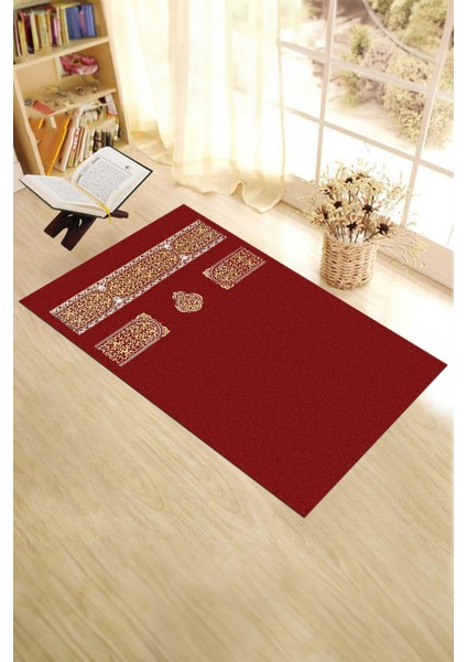 Dijital Baskılı Yıkanabilir Sade Desen Hediyelik Namaz Halısı Seccade 70X130, Seccade-46-Kırmızı, fiyatları