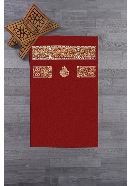 Dijital Baskılı Yıkanabilir Sade Desen Hediyelik Namaz Halısı Seccade 70X130, Seccade-46-Kırmızı, modelleri