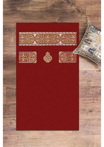 Dijital Baskılı Yıkanabilir Sade Desen Hediyelik Namaz Halısı Seccade 70X130, Seccade-46-Kırmızı, fırsatları