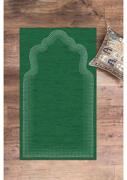 Dijital Baskılı Yıkanabilir Hediyelik Namazlık Seccade 70X130 Cm, Seccade-13-Yeşil, fiyatları