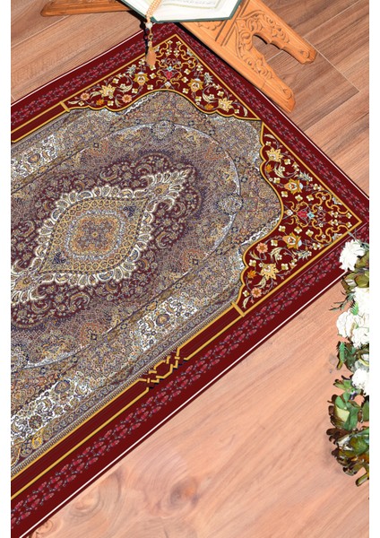 Dijital Baskılı Yıkanabilir Hediyelik Klasik Namazlık Seccade 70X130, Seccade-32-Kırmızı, fiyatları