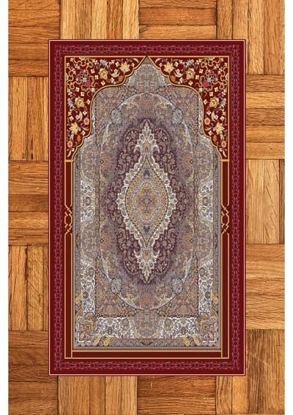 Dijital Baskılı Yıkanabilir Hediyelik Klasik Namazlık Seccade 70X130, Seccade-32-Kırmızı, fırsatları