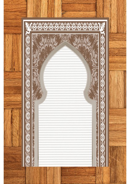 Dijital Baskılı Yıkanabilir Motifli Hediyelik Namazlık Seccade 70X130, Seccade-27-Kahve,