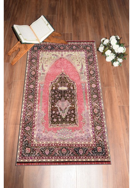 Dijital Baskılı Yıkanabilir Hediyelik Klasik Namazlık Seccade 70X130CM, Seccade-33-Kırmızı, fiyatları