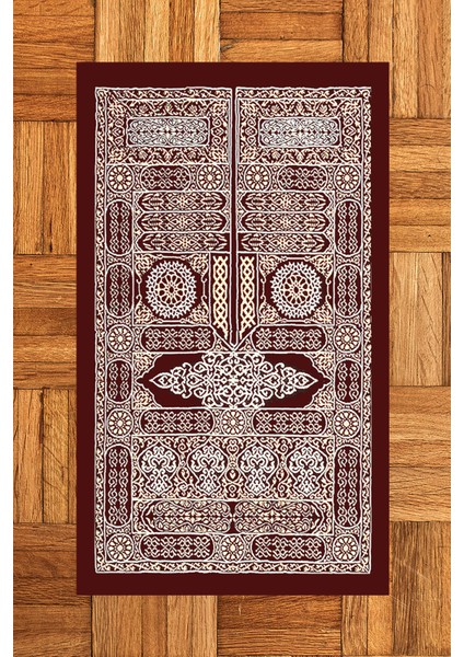 Dijital Baskılı Yıkanabilir Şık Tasarım Hediyelik Namaz Halısı Seccade 70X130CM, Seccade-50-Kırmızı,
