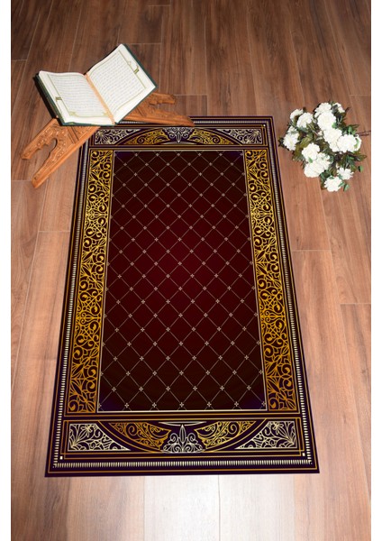 Dijital Baskılı Kaymaz Taban Yıkanabilir Namazlık Seccade 70X130, Seccade-22-Kırmızı, fırsatları