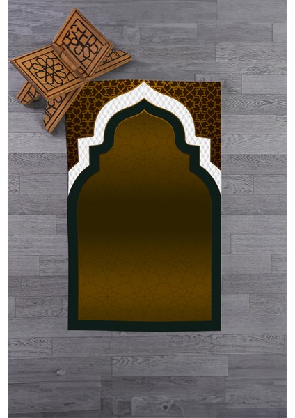 Dijital Baskılı Yıkanabilir Silinebilir Modern 70X130 Namazlık Seccade, Seccade-06-Kahve, fiyatları
