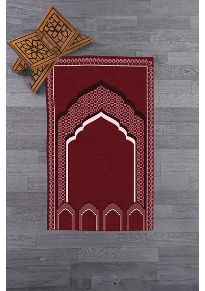 Dijital Baskılı Minber Motifli Yıkanabilir Motifli 70X130 Namazlık Seccade, Seccade-02-Kırmızı, fiyatları