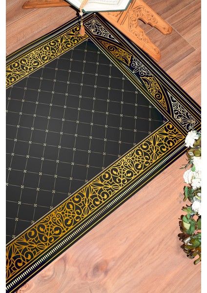 Dijital Baskılı Kaymaz Taban Yıkanabilir Namazlık Seccade 70X130, Seccade-22-Gri, modelleri