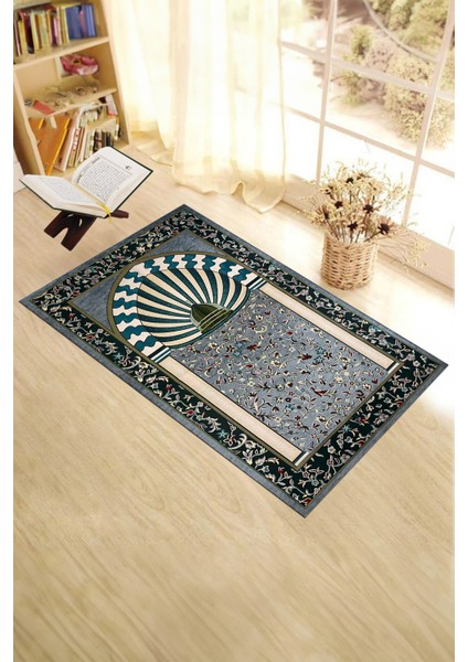 Dijital Baskılı Yıkanabilir Camii Motifli Hediyelik Namazlık Seccade 70X130CM, Seccade-34-Gri, fırsatları