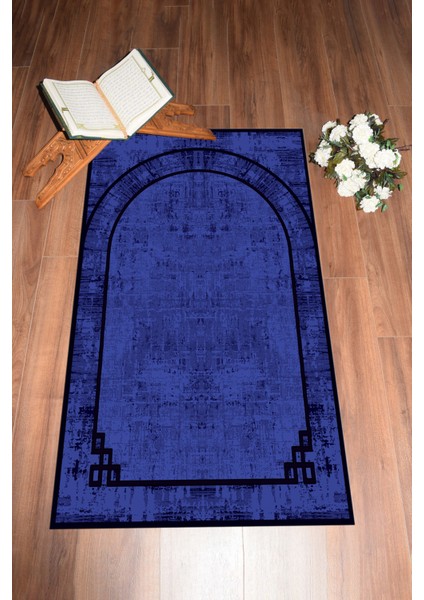 Dijital Baskılı Yıkanabilir Sade Desen Hediyelik Namazlık Seccade 70X130, Seccade-39-Mor,