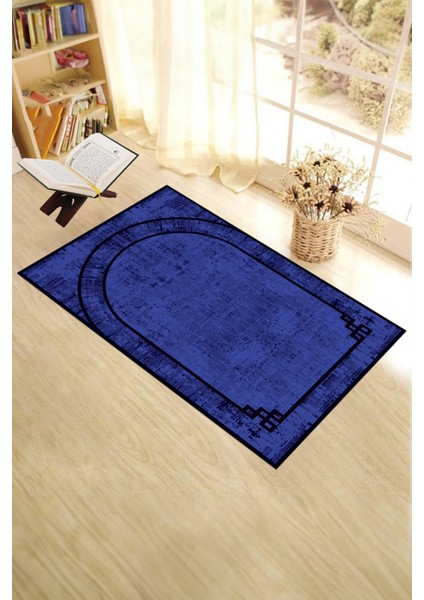 Dijital Baskılı Yıkanabilir Sade Desen Hediyelik Namazlık Seccade 70X130, Seccade-39-Mor,