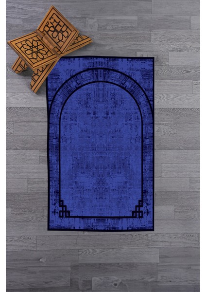 Dijital Baskılı Yıkanabilir Sade Desen Hediyelik Namazlık Seccade 70X130, Seccade-39-Mor,
