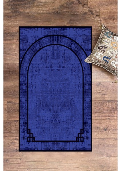 Dijital Baskılı Yıkanabilir Sade Desen Hediyelik Namazlık Seccade 70X130, Seccade-39-Mor,