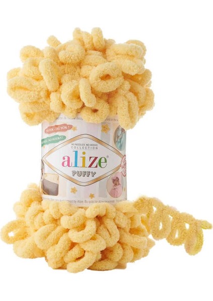 Puffy El Örgü Ipliği 5'li Paket Limon 509