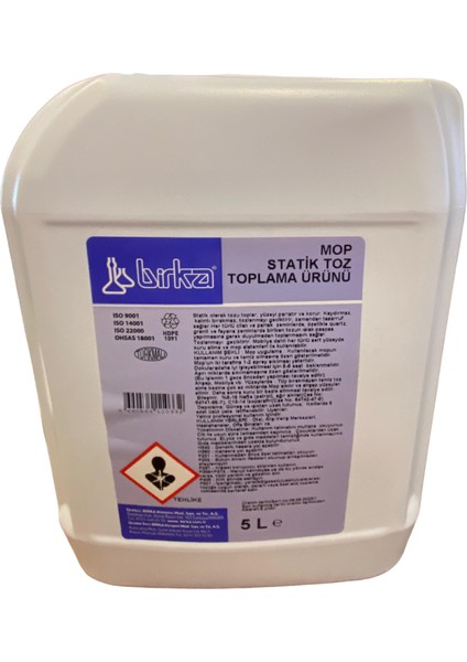 Mop Statik Toz Toplama Ürünü 4 Adet x 5 Litre, Mobilya ve Sert Yüzeyler Için