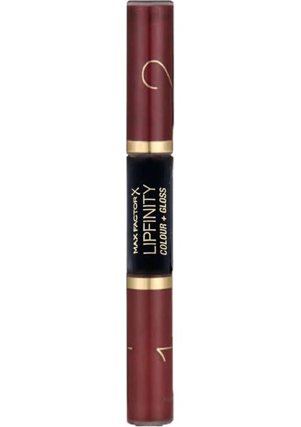 Ruj ve Renkli Parlatıcı - Lipfinity Colour & Gloss No 550 Reflective Ruby