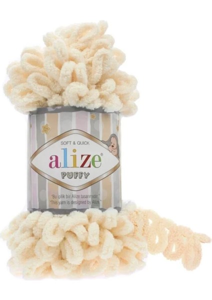 Puffy El Örgü Ipliği 5'li Paket Vanilya 742