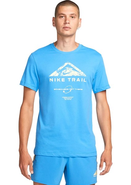 Dri-Fit Run Trail Erkek Mavi Koşu T-Shirt DZ2727-435 modelleri