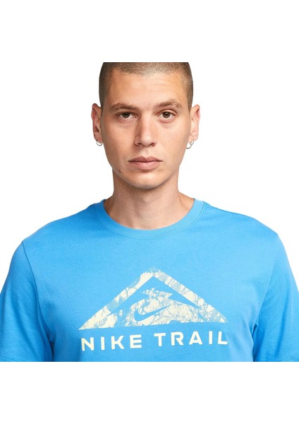 Dri-Fit Run Trail Erkek Mavi Koşu T-Shirt DZ2727-435 fırsatları