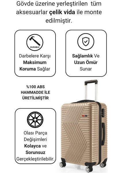 Suitcase Abs Gold Orta Boy Valiz 600.06-O fiyatları