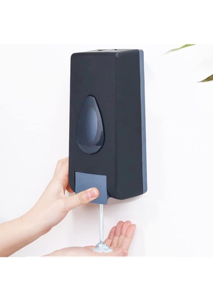 Main Shop Duvara Monte Sabunluk Banyo Duş Şampuanı Jel Deterjan Dağıtıcı Manuel Sıvı Sabunluk Siyah Renk fiyatları