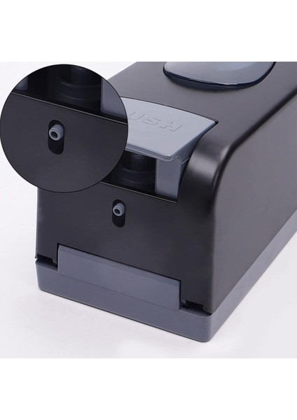 Main Shop Duvara Monte Sabunluk Banyo Duş Şampuanı Jel Deterjan Dağıtıcı Manuel Sıvı Sabunluk Siyah Renk fırsatları