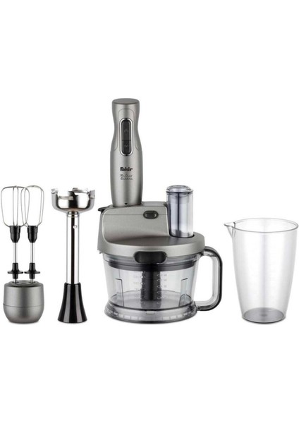 220 - 240 V Mr Chef Quadro Blender Seti Antrasit Yüksek Performans Turbo Özellikli 4 Bıçaklı F 2 Yı