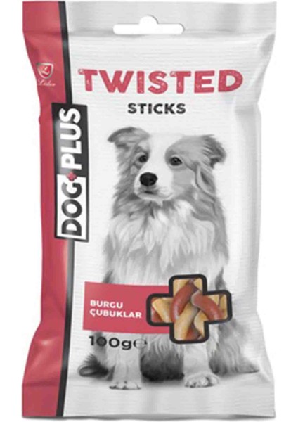 Twisted Dog Plus Köpek Ödül Burgu Çubuk 100 G.