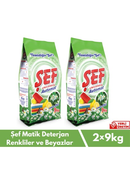 Matik Toz Çamaşır Deterjanı Bahar Rüzgarı 9 kg - 2 Li Paket