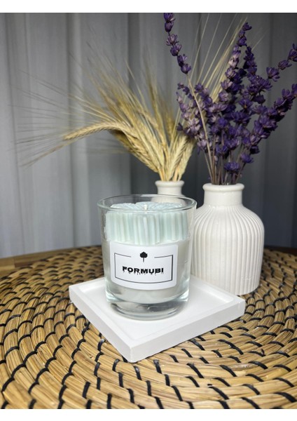 Hediyelik Kar Tanesi Bardak Mum Dekoratif Bebek Kokulu Soya Wax Mum Sevgiliye