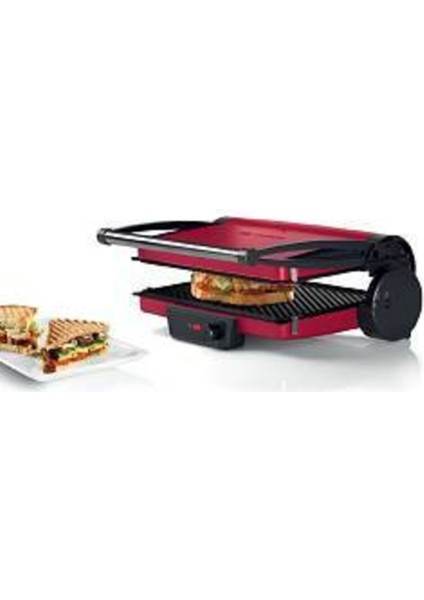 Kırmızı TCG4104 Tost Makinesi 2000W 6+ 5 Kademeli 2 Yıl Resmi Distribütör Garantili Tek Yönlü 1501