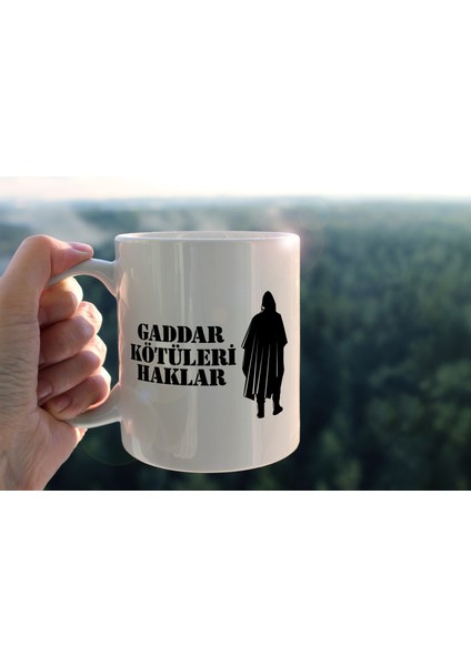 Gaddar Kötüleri Haklar Baskılı Seramik Kahve Çay Kupası fiyatları