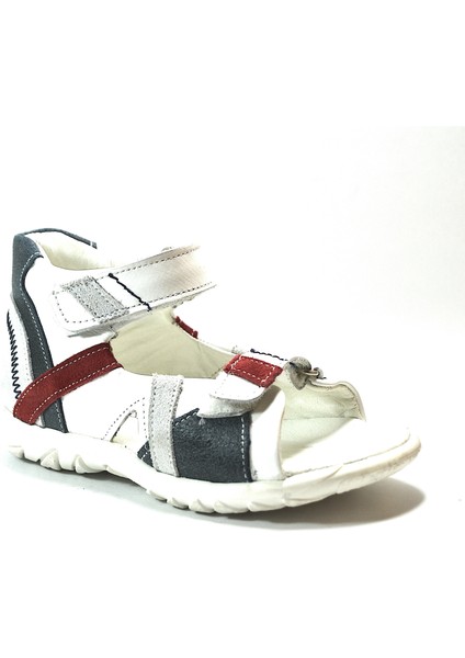 PTN.3000 Hakiki Deri Beyaz Ortopedik Erkek Bebek Sandalet fiyatları