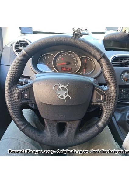 Renault Kangoo 2015 Araca Özel Direksiyon Kılıfı (Noktalı Düz)