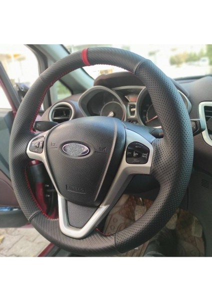 Ford Fiesta 2009-2015 Uyumlu Araca Özel Direksiyon Kılıfı (Aracınızın Direksiyonuyla Teyit Ediniz)