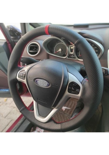 Ford Fiesta 2009-2015 Uyumlu Araca Özel Direksiyon Kılıfı (Aracınızın Direksiyonuyla Teyit Ediniz)