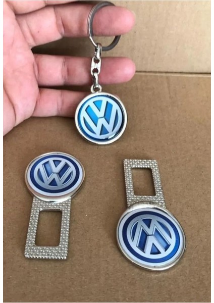 Volkswagen Uyumlu Ikaz Ses Susturucu Metal Toka 1 Çift ve 1 Adet Anahtarlık fiyatları