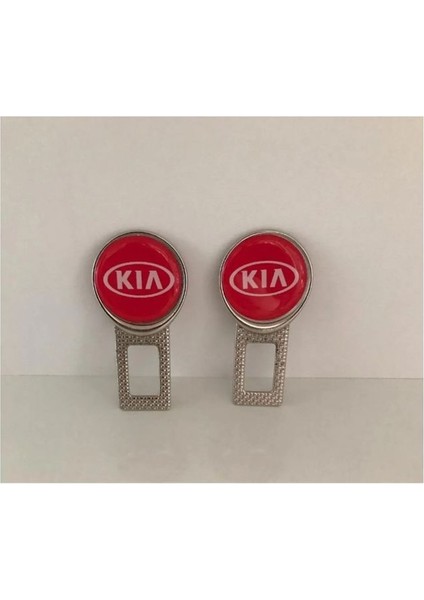 Kia Logolu Ikaz Ses Uyumlu Metal Toka 2 Adet Seti