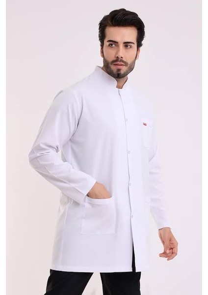 Erkek Uzun Kollu ORTA BOY Hemşire Doktor Eğitim Önlük fırsatları