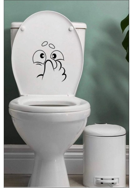 Komik Klozet Banyo Dekoratif Sticker fiyatları