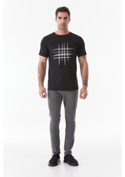 Fermuarlı Straight Jean Pantolon