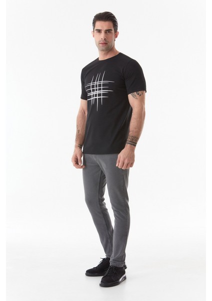 Fermuarlı Straight Jean Pantolon
