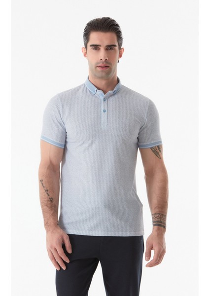 Baskılı Polo Yaka T-Shirt