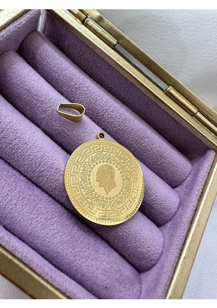 Gold Kadın Hediyelik Çelik Kolye ve Bileklik Ucu