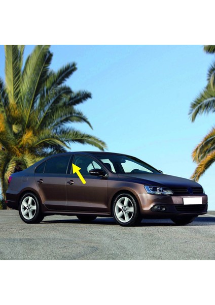 Vw Jetta 2011-2014 Sağ Kapı Orta B Direği Kaplaması Siyah 5C6853290