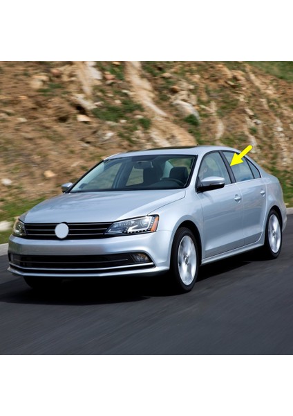 Vw Jetta 2015-2018 Sol Kapı Orta B Direği Kaplaması Siyah 5C6853289