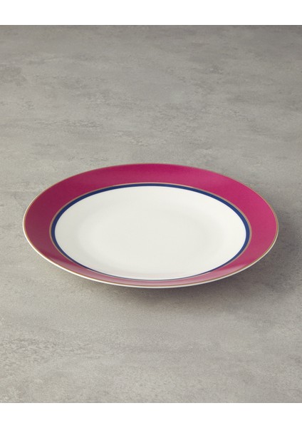Carny Bone Porselen Servis Tabağı 25 cm Fuşya
