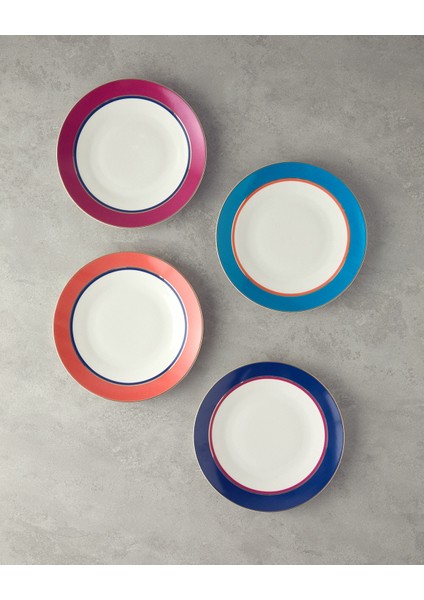 Carny Bone Porselen Servis Tabağı 25 cm Fuşya
