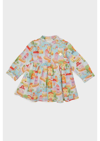 Kız Bebek Desenli Elbise 23PFWBG2903